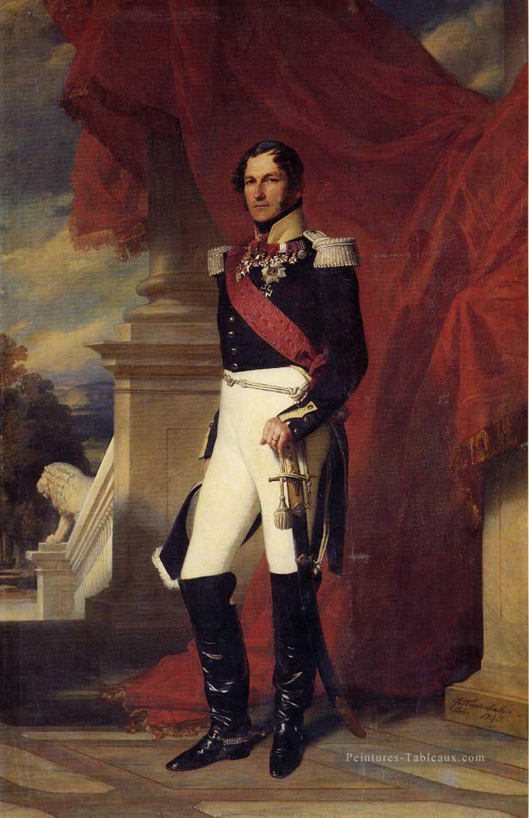 Leopold Ier Roi des Belges portrait royauté Franz Xaver Winterhalter Peintures à l'huile